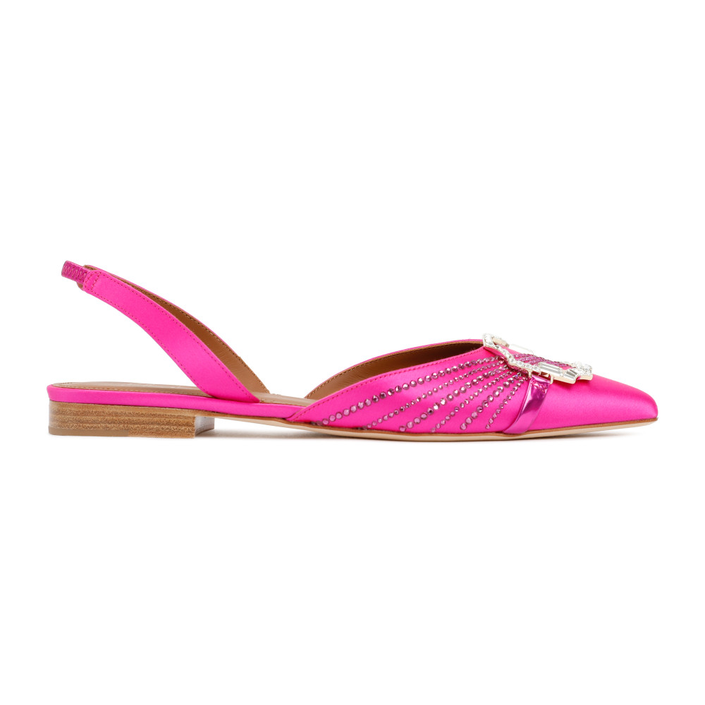 Malone Souliers Misha Mule Flats In Fuchsia