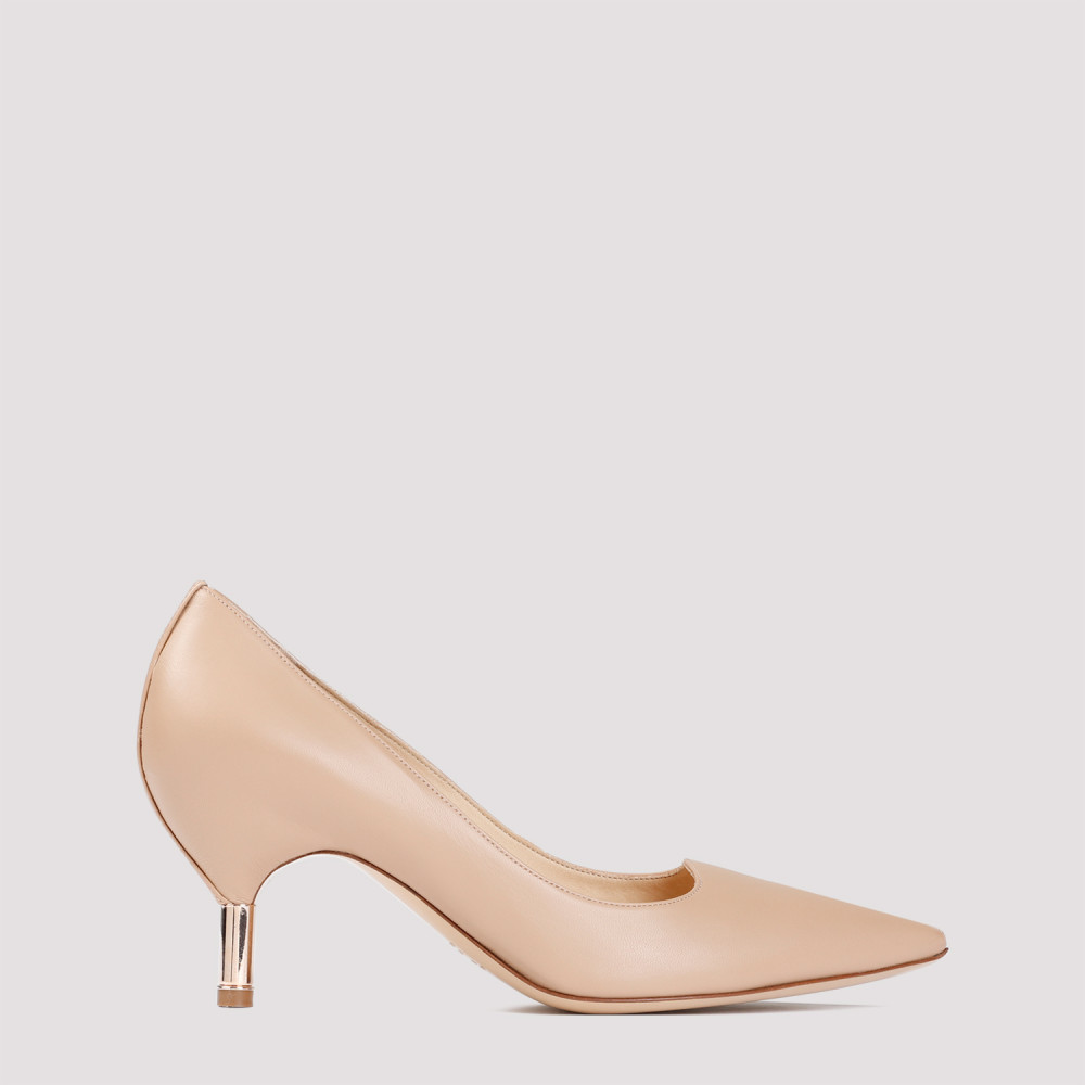 Gabriella Hearst Beige Leather Sofia Pumps In Beige