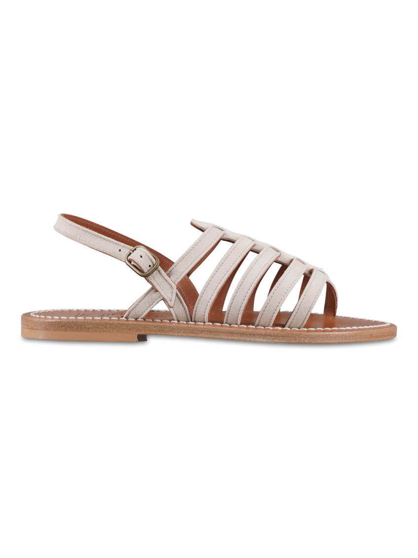 K.jacques Saint Tropez White Open Toe Sandals In White