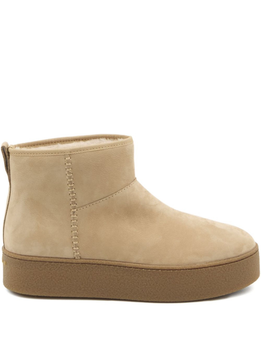 Hogan Ankle Boots Platform Sole In Neutral