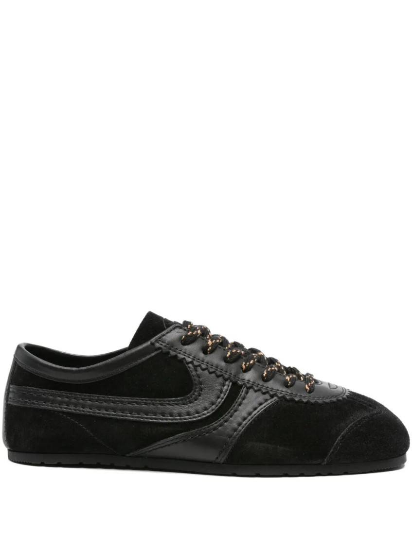 Dries Van Noten Black Lace Up Sneakers