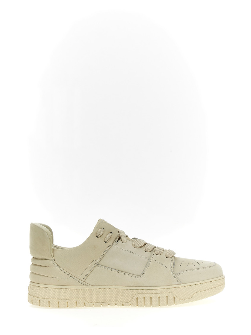 1989 Studio Leather Sneakers Featuring Perforated Detailing In White