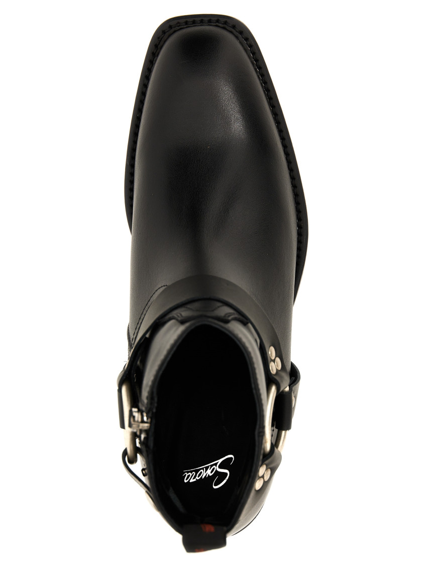 ショートブーツ・ブーティ SONORA 'Dulce Belt' ankle boots Sonora Black Dulce Belt Ankle Boots for Women Online USA at