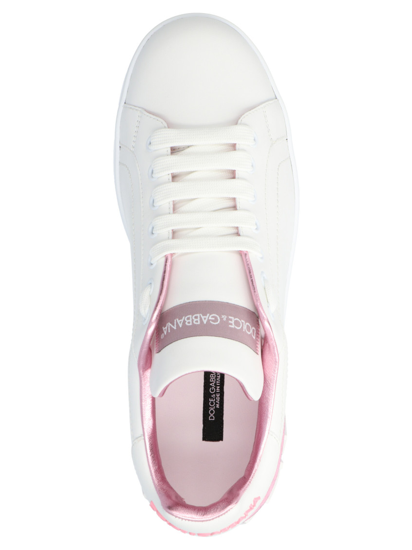 Dolce & Gabbana Pink Portofino Sneakers for Women Online USA