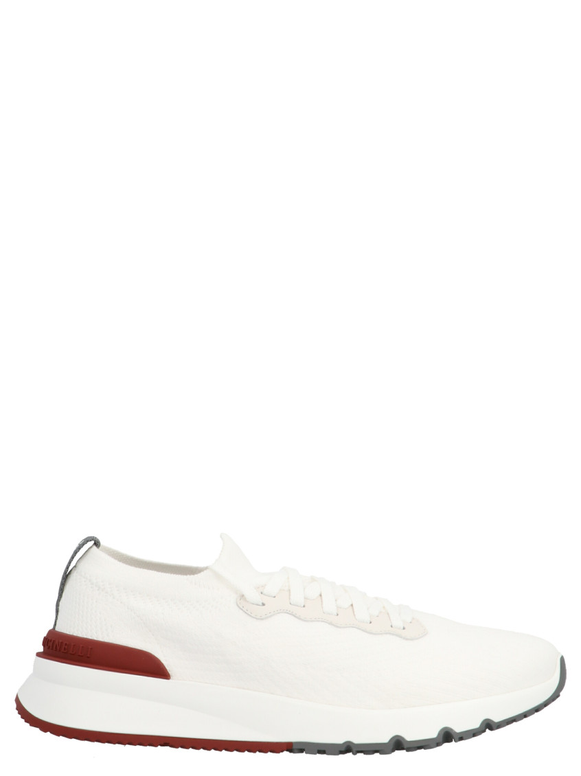 Brunello Cucinelli Leather Low-top Sneakers In White