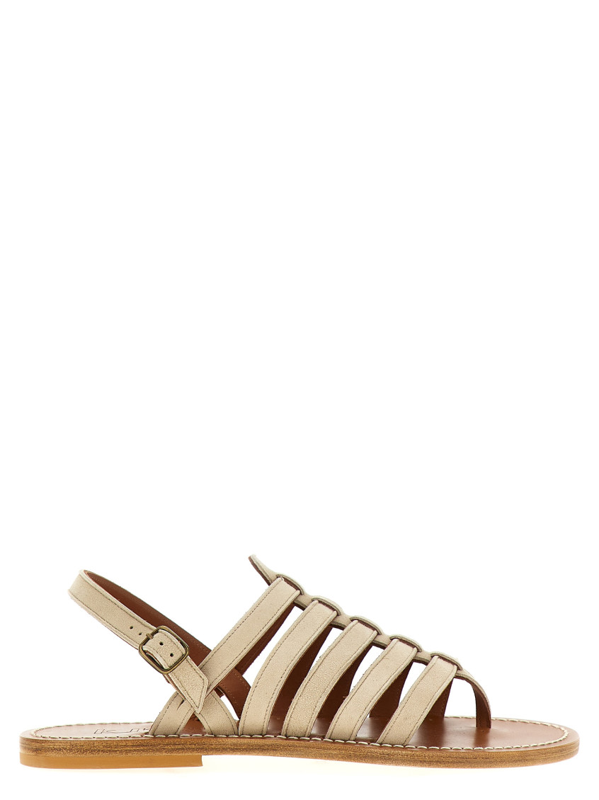 K.jacques Saint Tropez Homere Sandals Beige In Beige