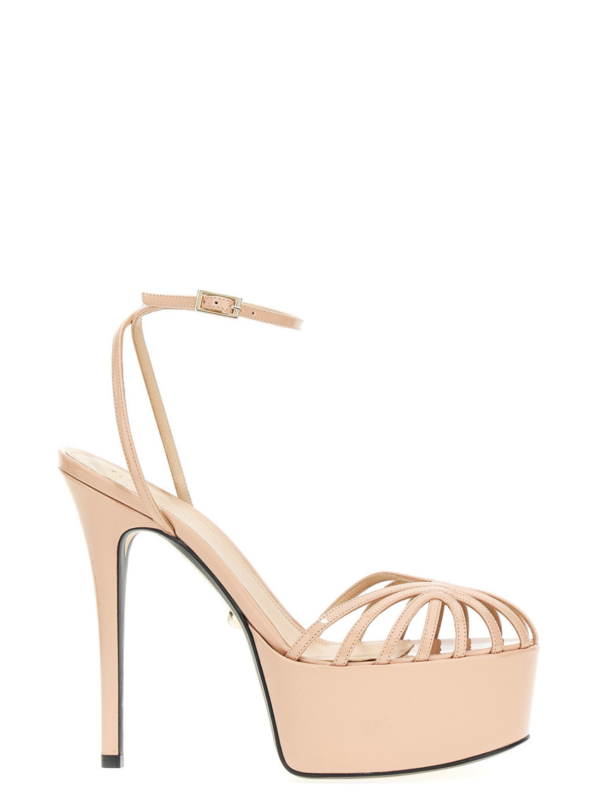 Alevì Milano Clio Sandals In Beige