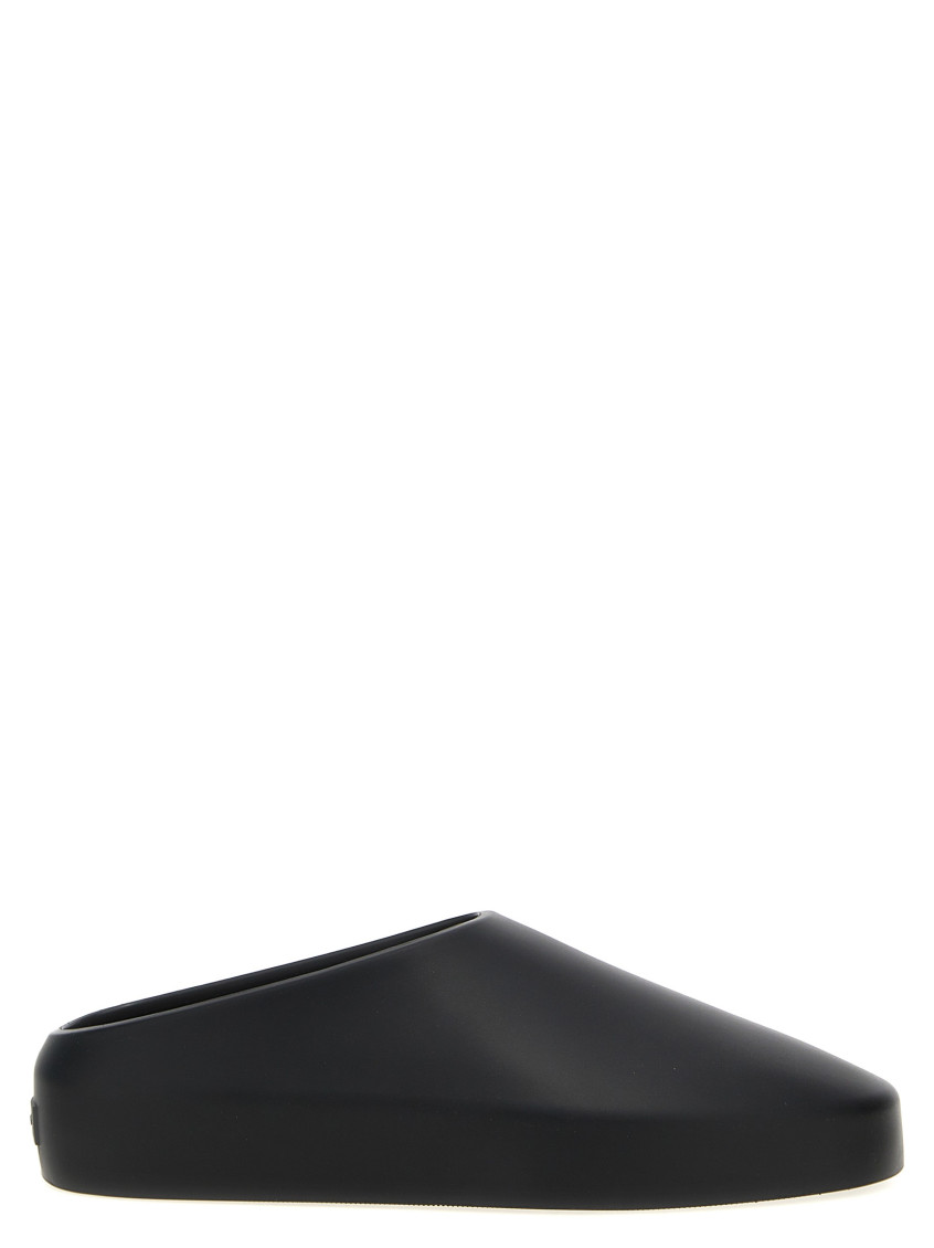 Shop Fear Of God Black Slip On Slide
