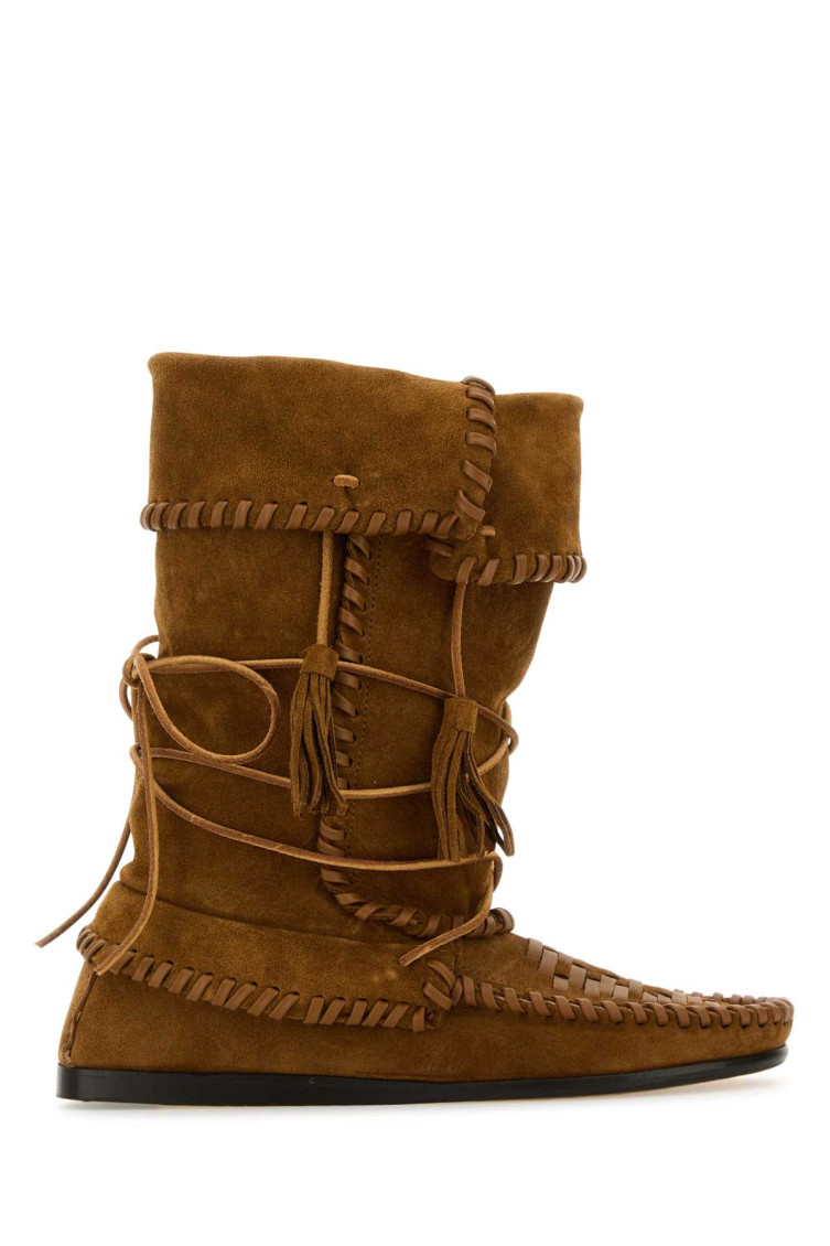 ISABEL MARANT BROWN WINKI BOOTS