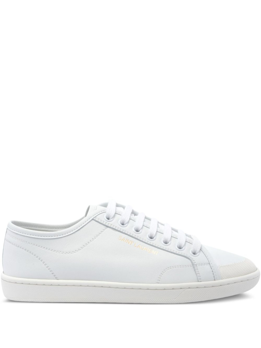 Saint Laurent White Lace-up Sneakers