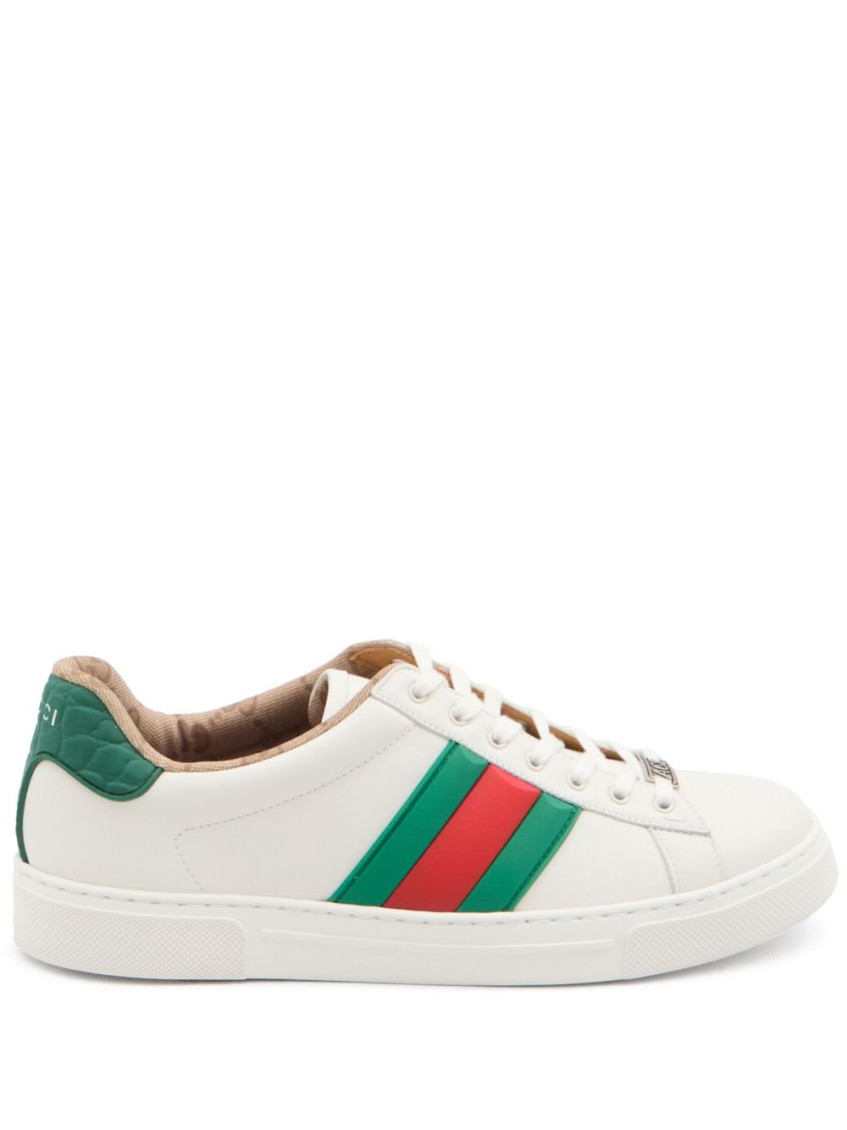 Gucci White Leather Sneakers