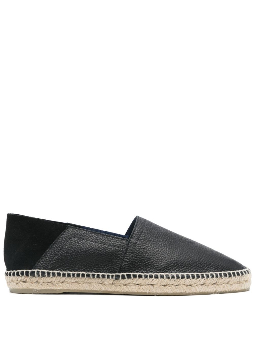 Castaã±er Polo Leather Esadrilles In Black