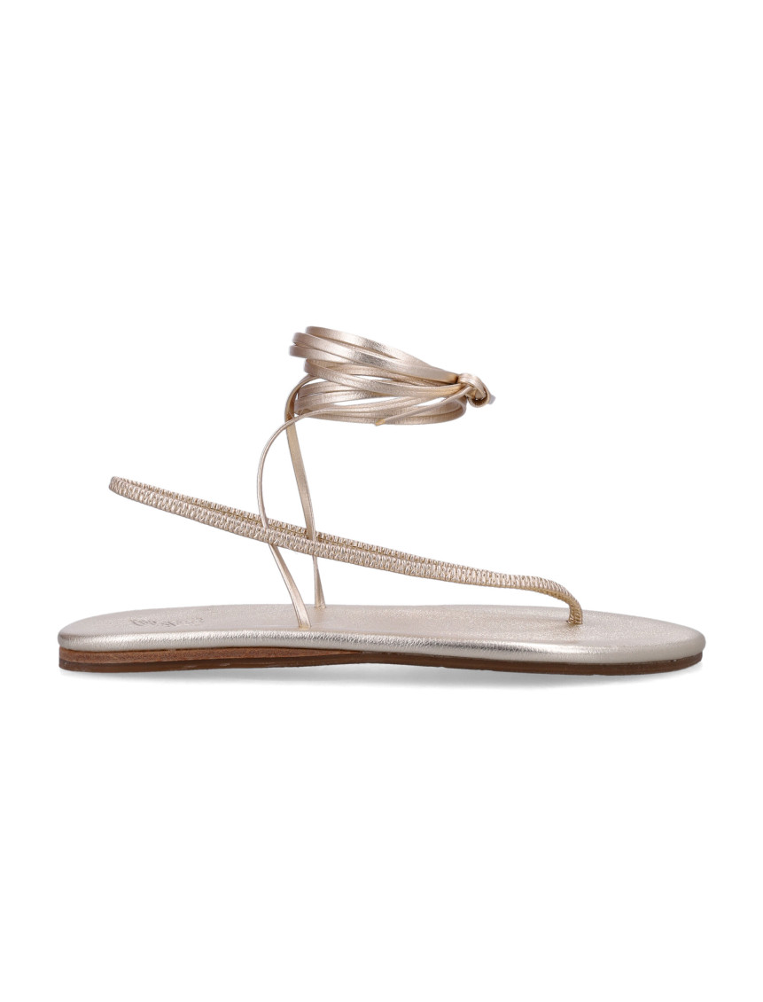 Ancient Greek Golden Slingback Sandals