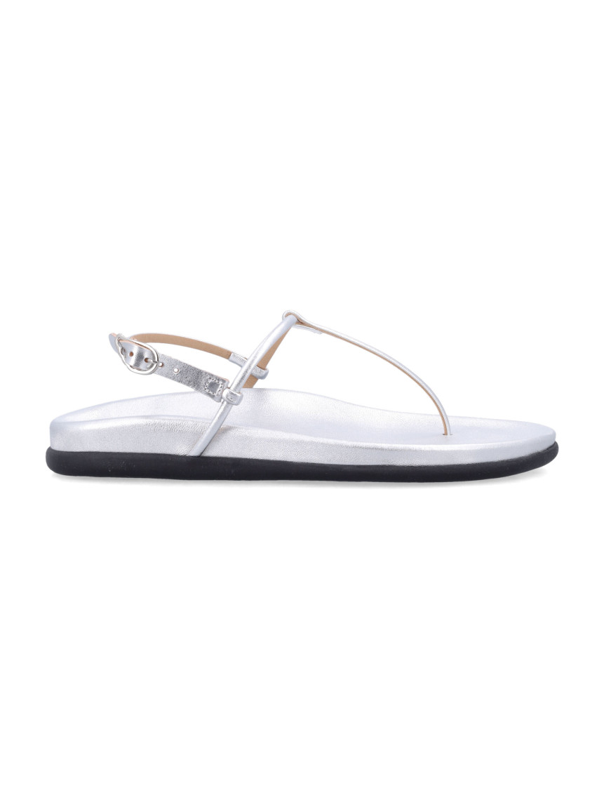 Ancient Greek Silver Metallic Sandals