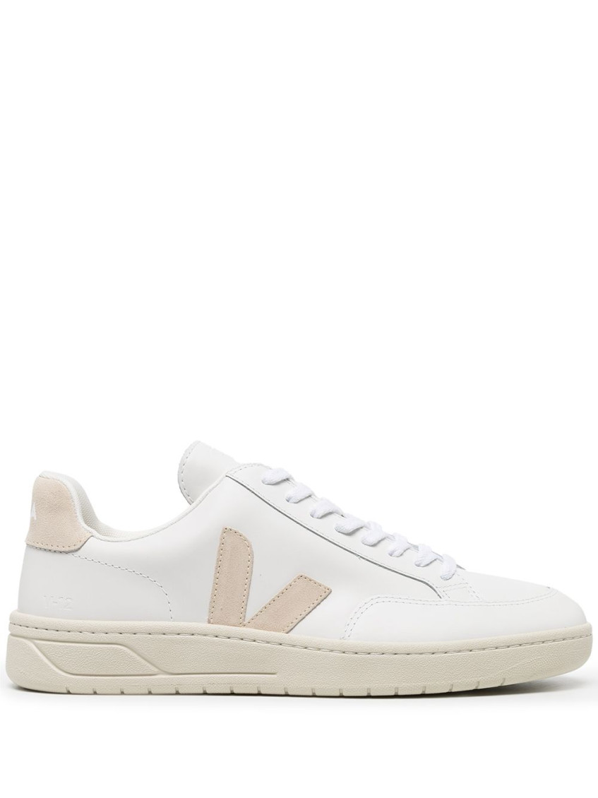 Veja V12 Mixed Leather Court Sneakers