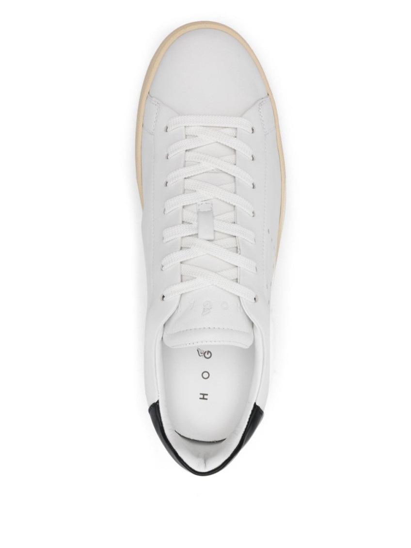 Hogan White H672 Leather Sneakers for Men Online USA at