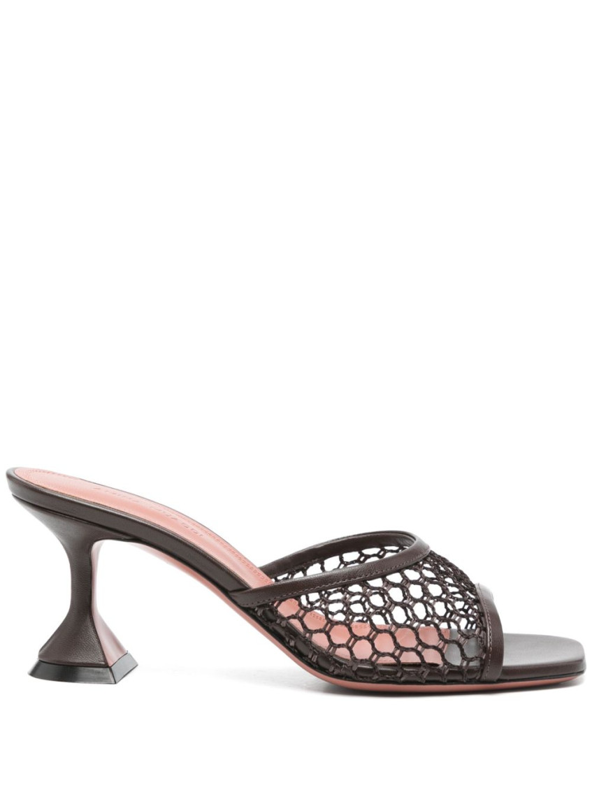 Amina Muaddi Women's Lupita Raffia Mules In Brown