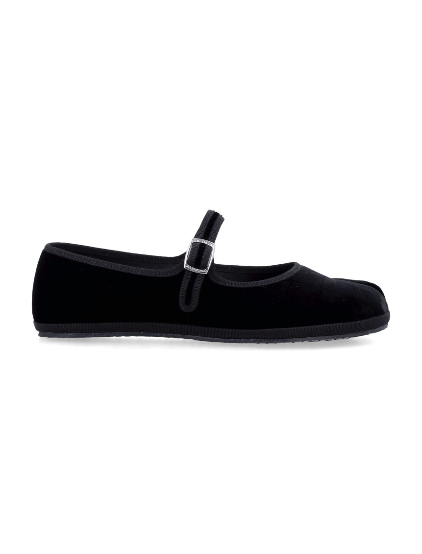 Drogheria Crivellini Black Velvet Ballet Flats