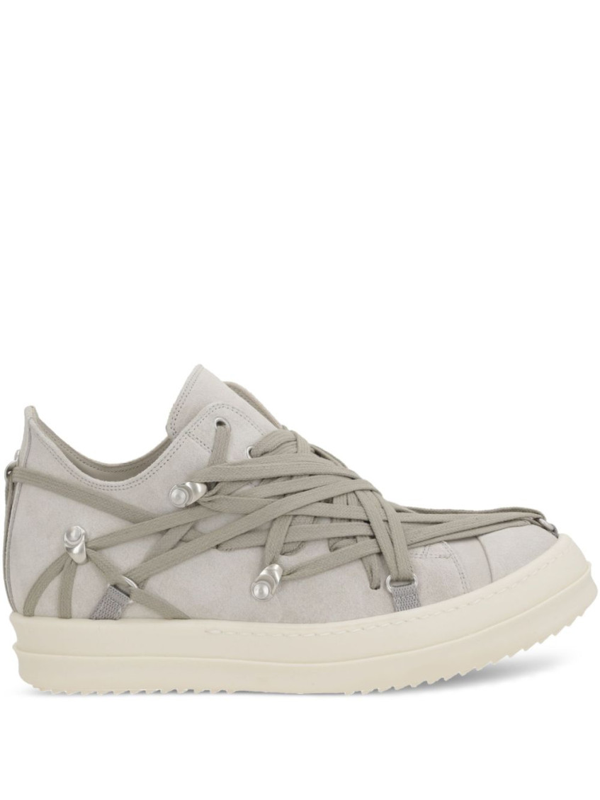 Rick Owens Grey Megalaced Sneakers