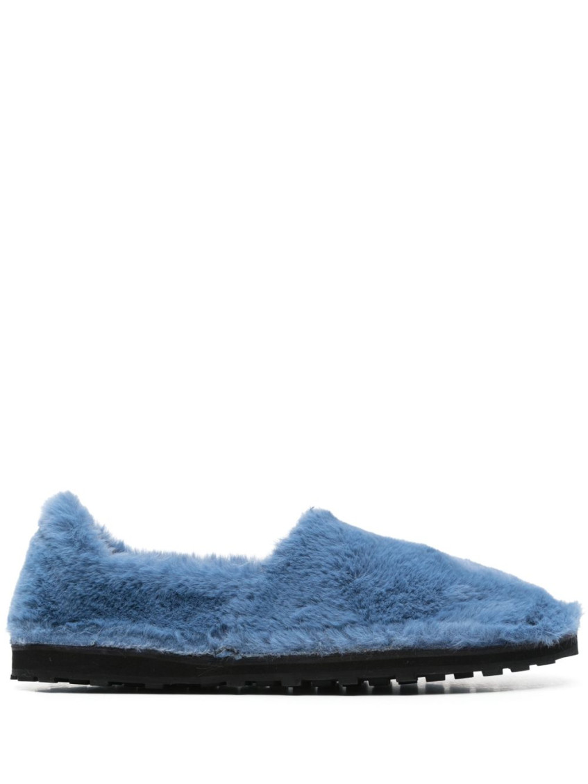 Marni Slip-on Loafers With Faux Fur Texture