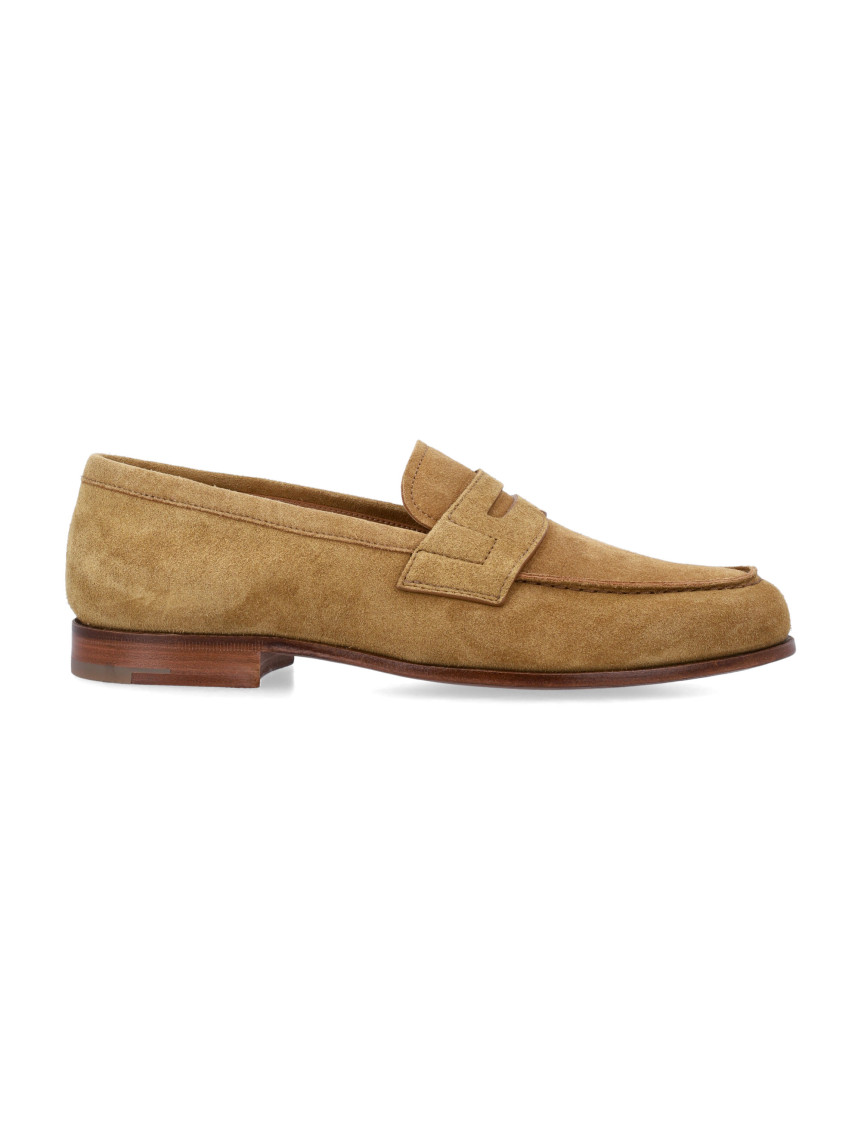 Church's Almond Toe Penny Strap Suede Brogues