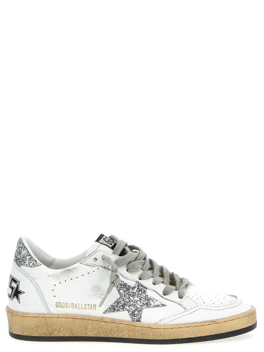 Golden Goose 20mm Ball Star Nappa Leather Sneakers In White