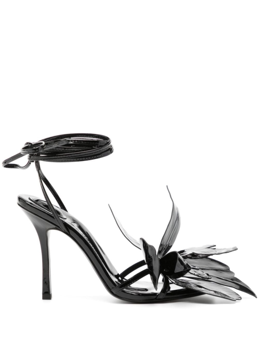 Alexander Wang Leonie 105mm Ankle Strap Sandal In Black