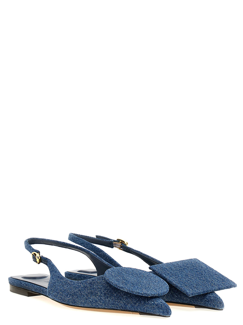 パンプス Jacquemus Duelo P Flats Jacquemus Blue Duelo P Slingback Ballet Flats for Women