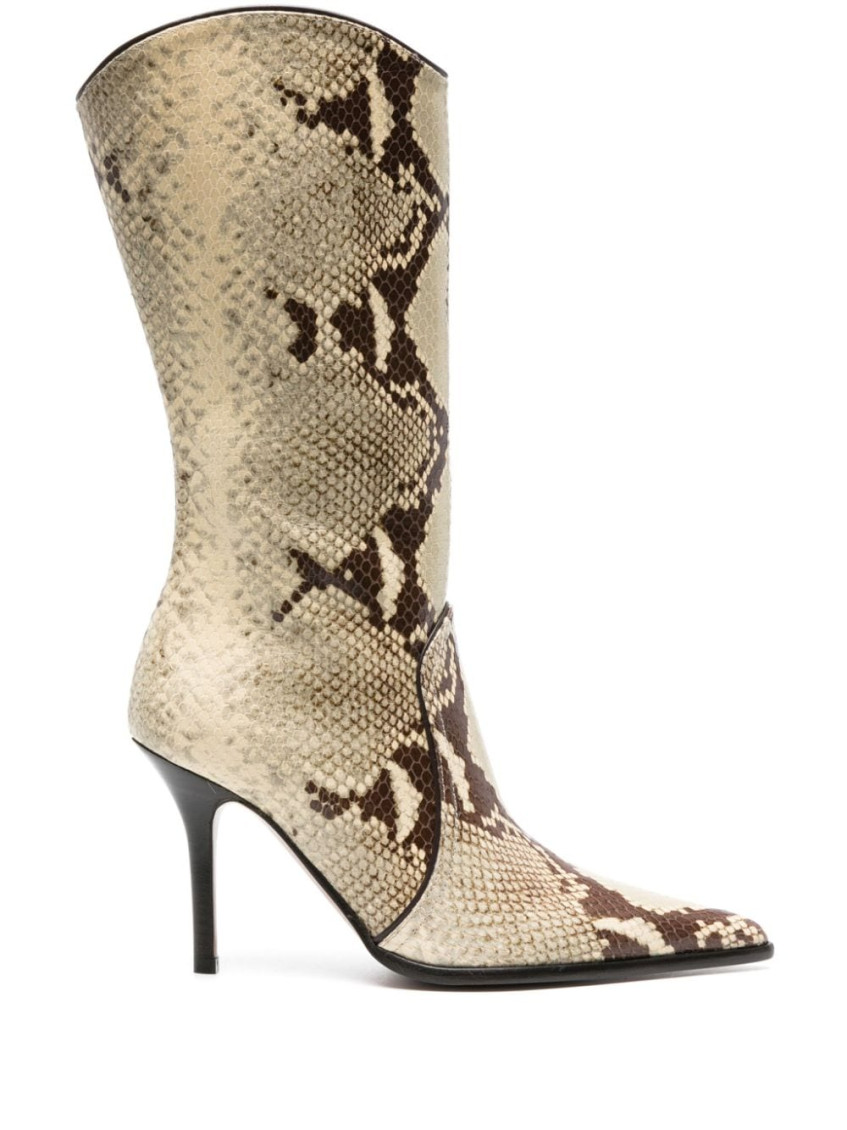 Paris Texas Ashley Midcalf 95 Boot In Beige