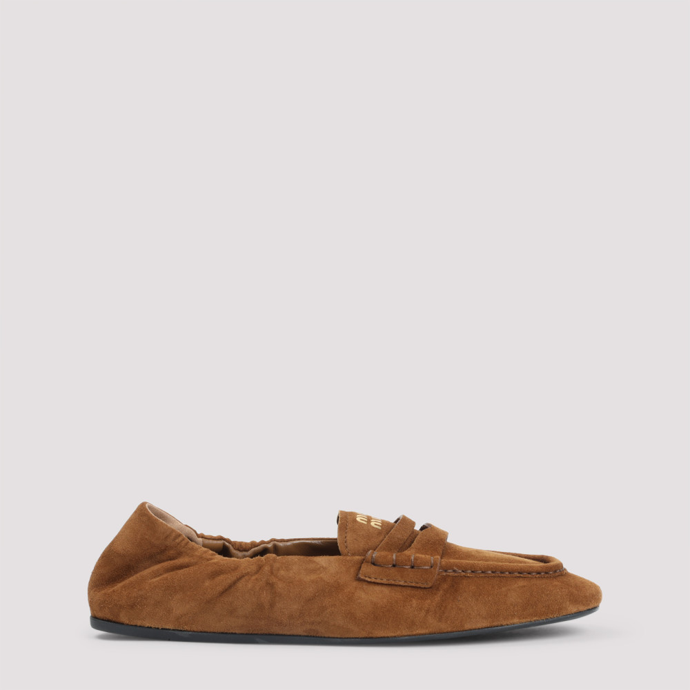 Miu Miu Loafers With Back Elasticated Detail