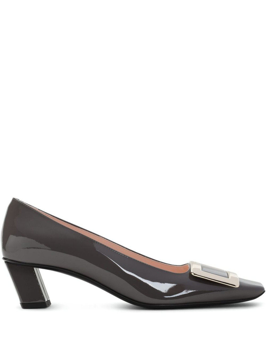 Roger Vivier Belle Vivier Patent Pumps With Metal Buckle