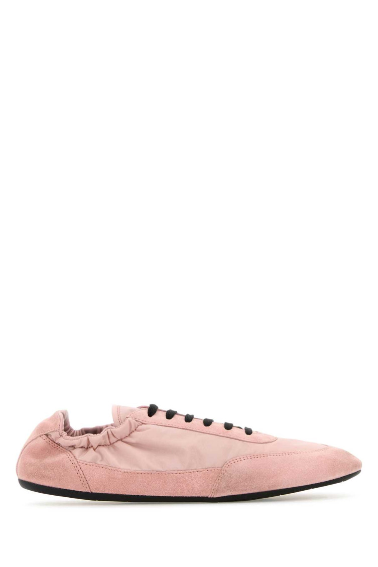 Prada Logoed Sneakers In Pink