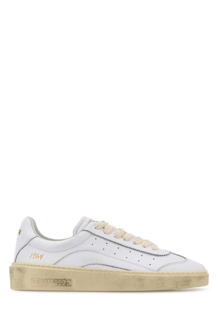Dsquared2 Dsquared White Leather Rider Sneakers