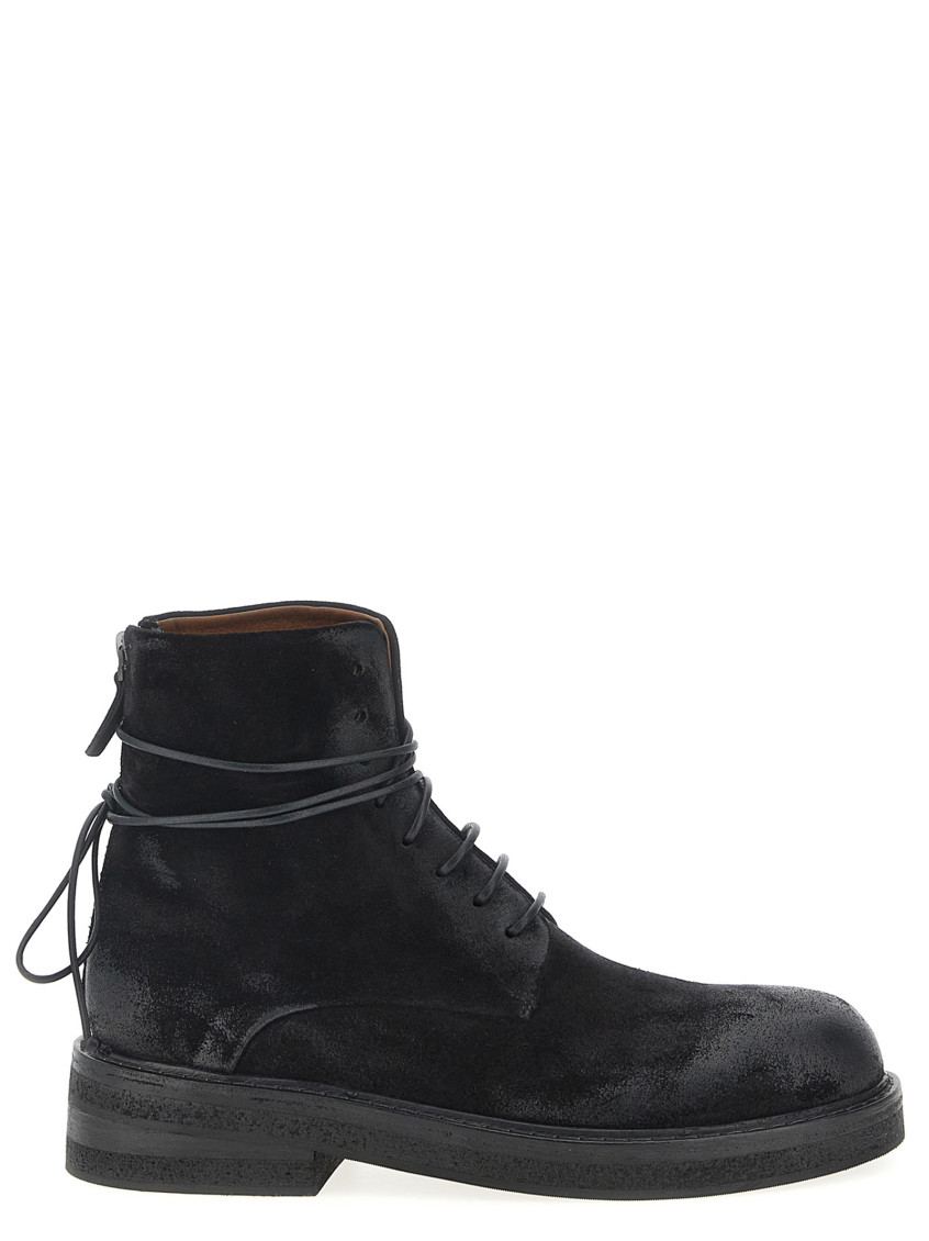 Marsèll Wrap Ankle Round Toe Textured Boots