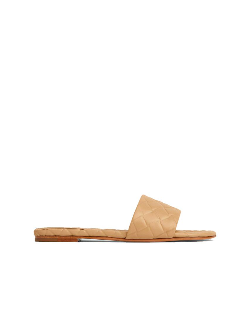 BOTTEGA VENETA BROWN SLIP ON FLATS