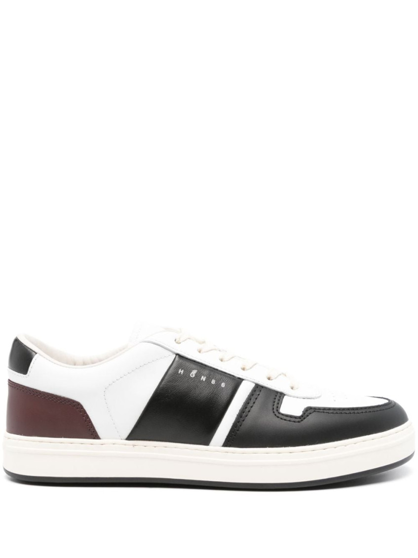 Hogan H668 Low-top Leather Sneakers In White