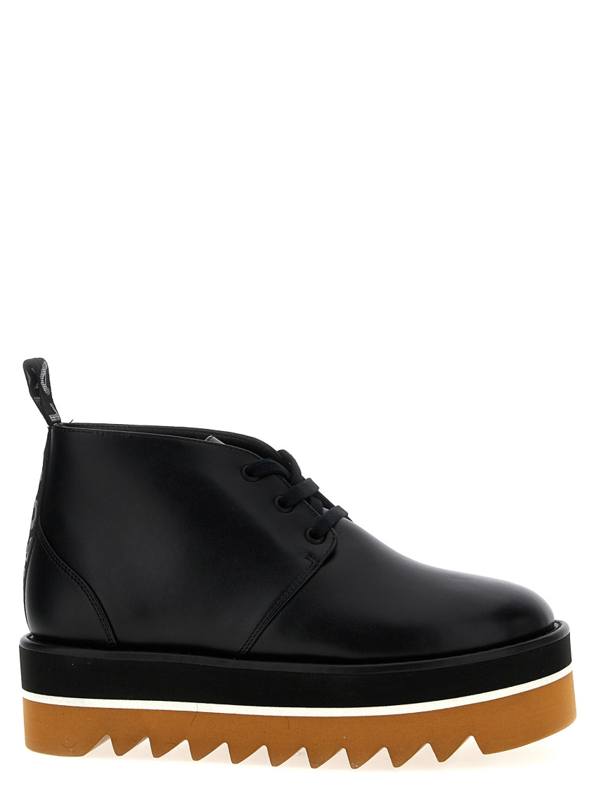 Stella Mccartney Black Sneak-elyse Platform Loafers In Black