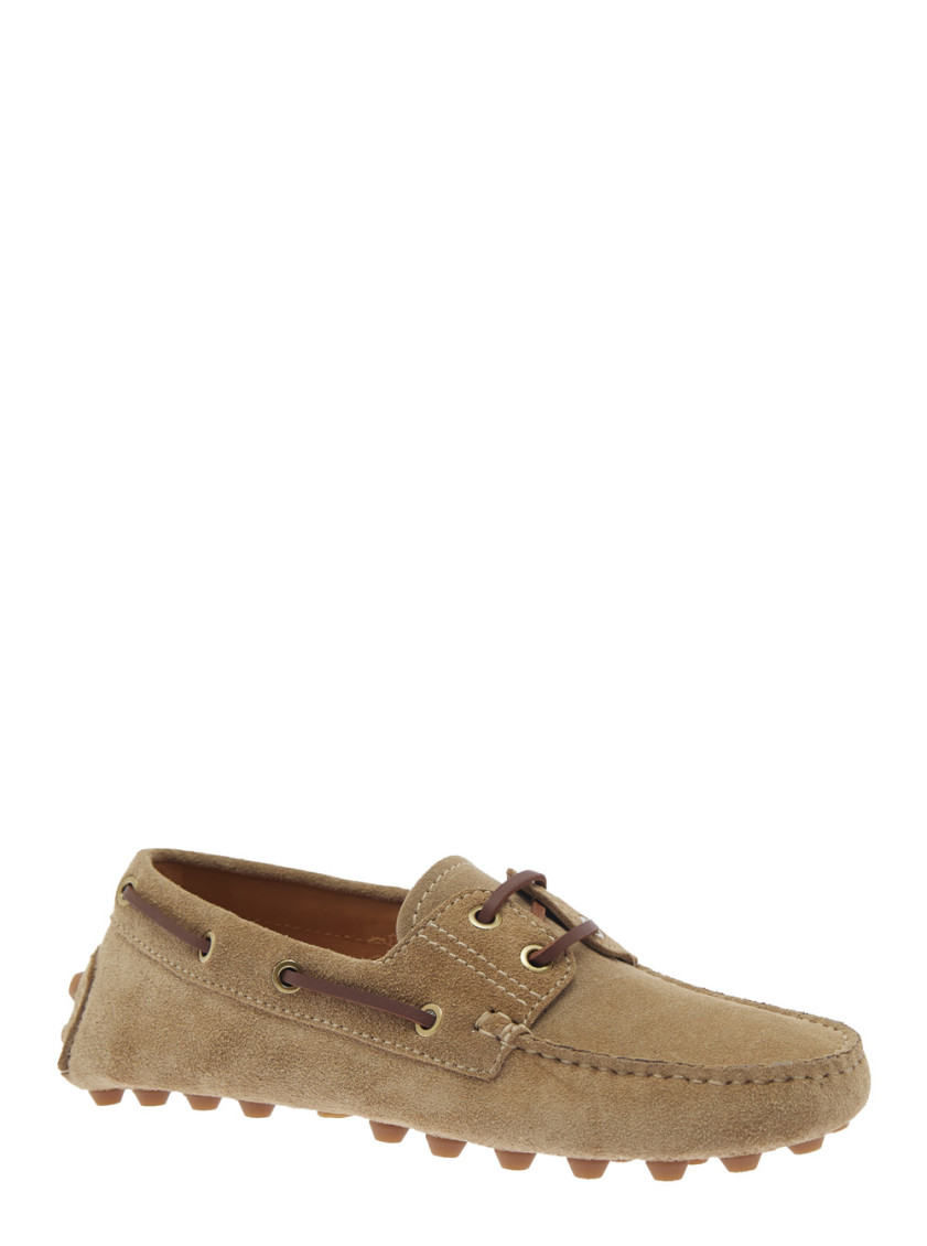 Tod's Beige Slip On Loafers In Beige