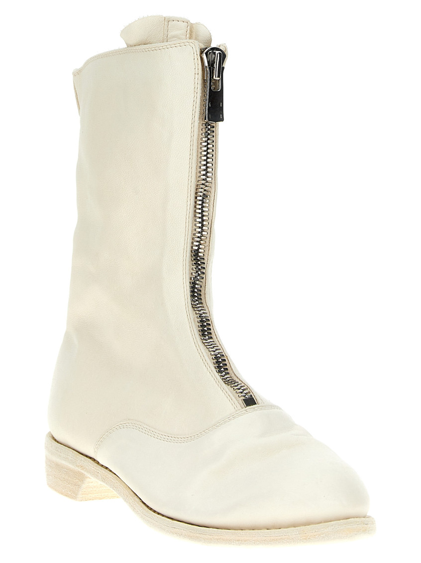 ミドルブーツ GUIDI Women Boots 310 SOFT HORSE 093 00 WHITE GUIDI | PL1 SOFT HORSE FULL GRAIN BOOTS