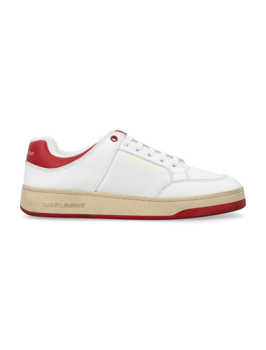 Shop Saint Laurent White Sl/61 Sneakers