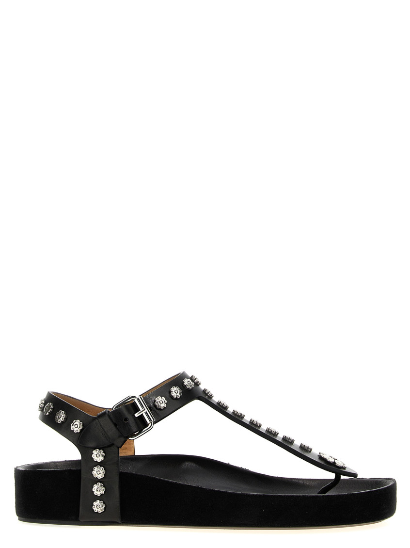 Shop Isabel Marant Black Enore Sandals