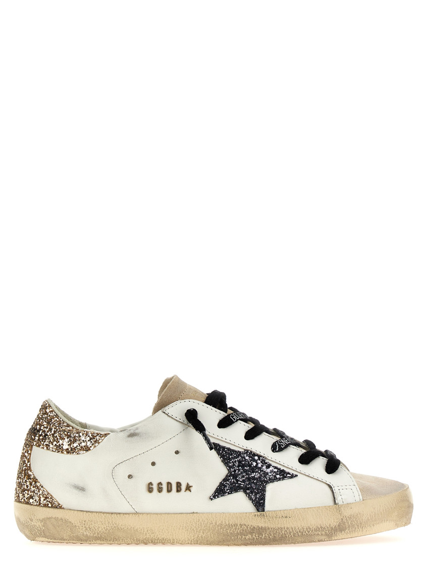Golden Goose White Superstar Sneakers In White