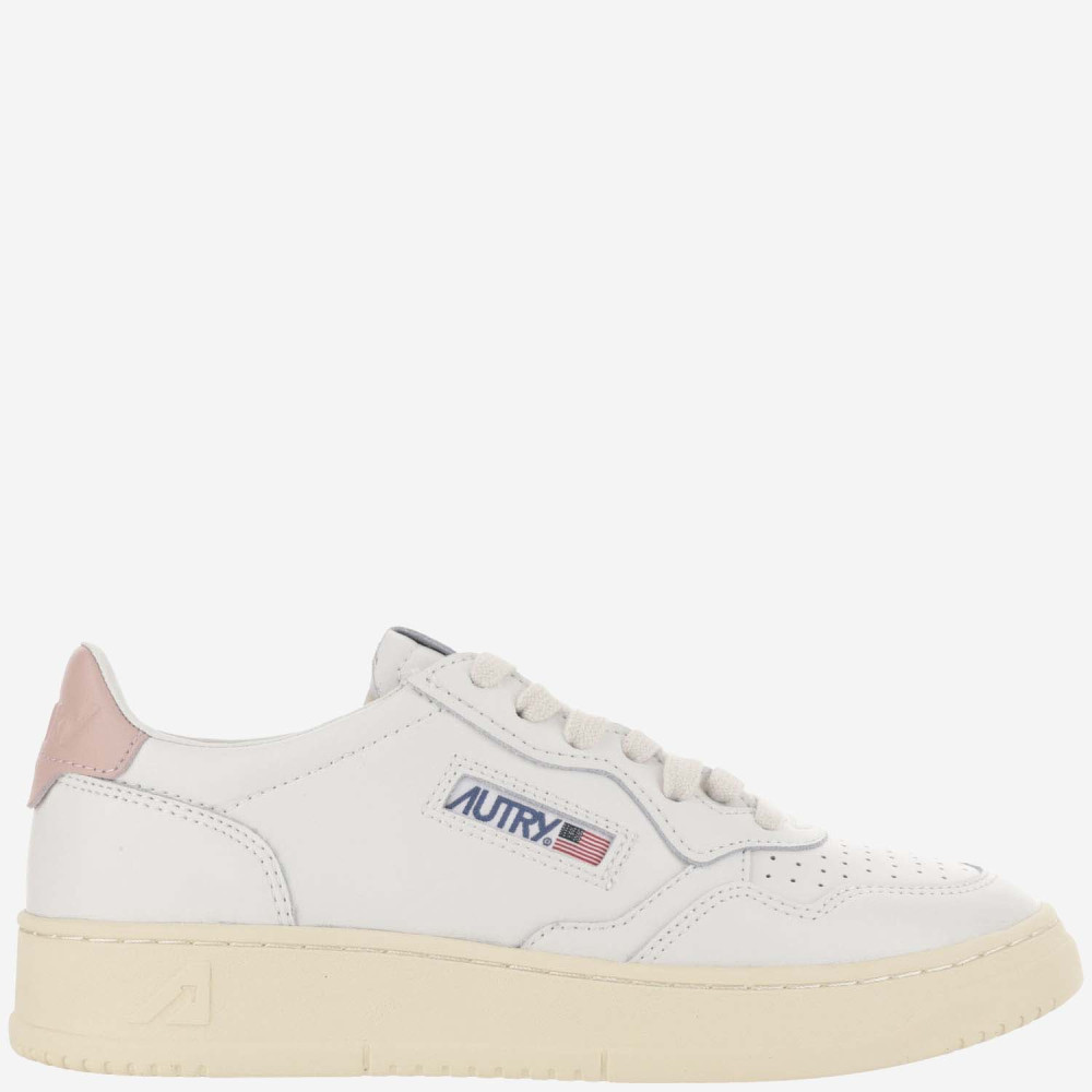 Autry Leather Low-top Medalist Sneakers In White