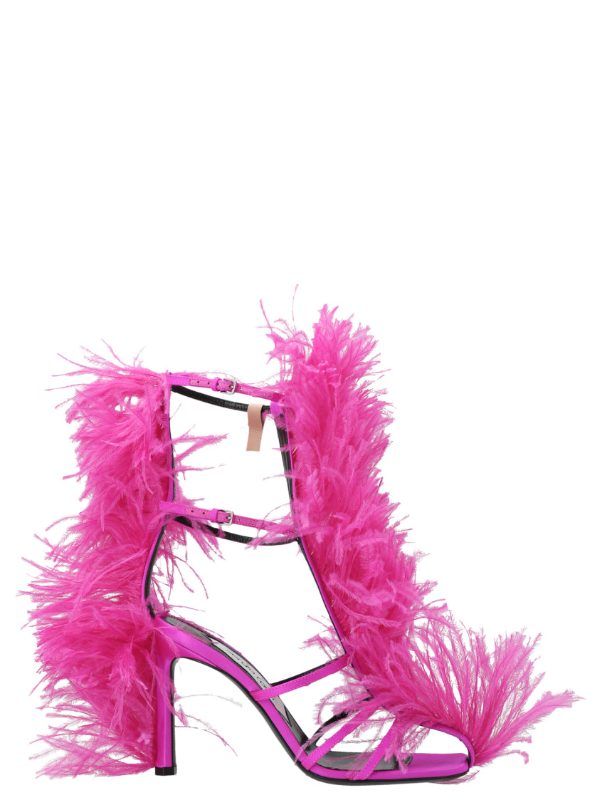 Sergio Rossi Fuchsia Amazona Heels In Fuchsia