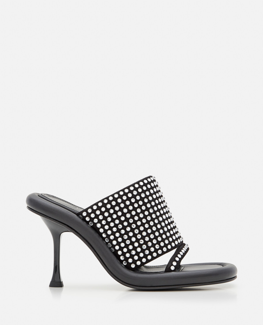 Jw Anderson J.w.anderson 'bumber Crystal' Mules In Black
