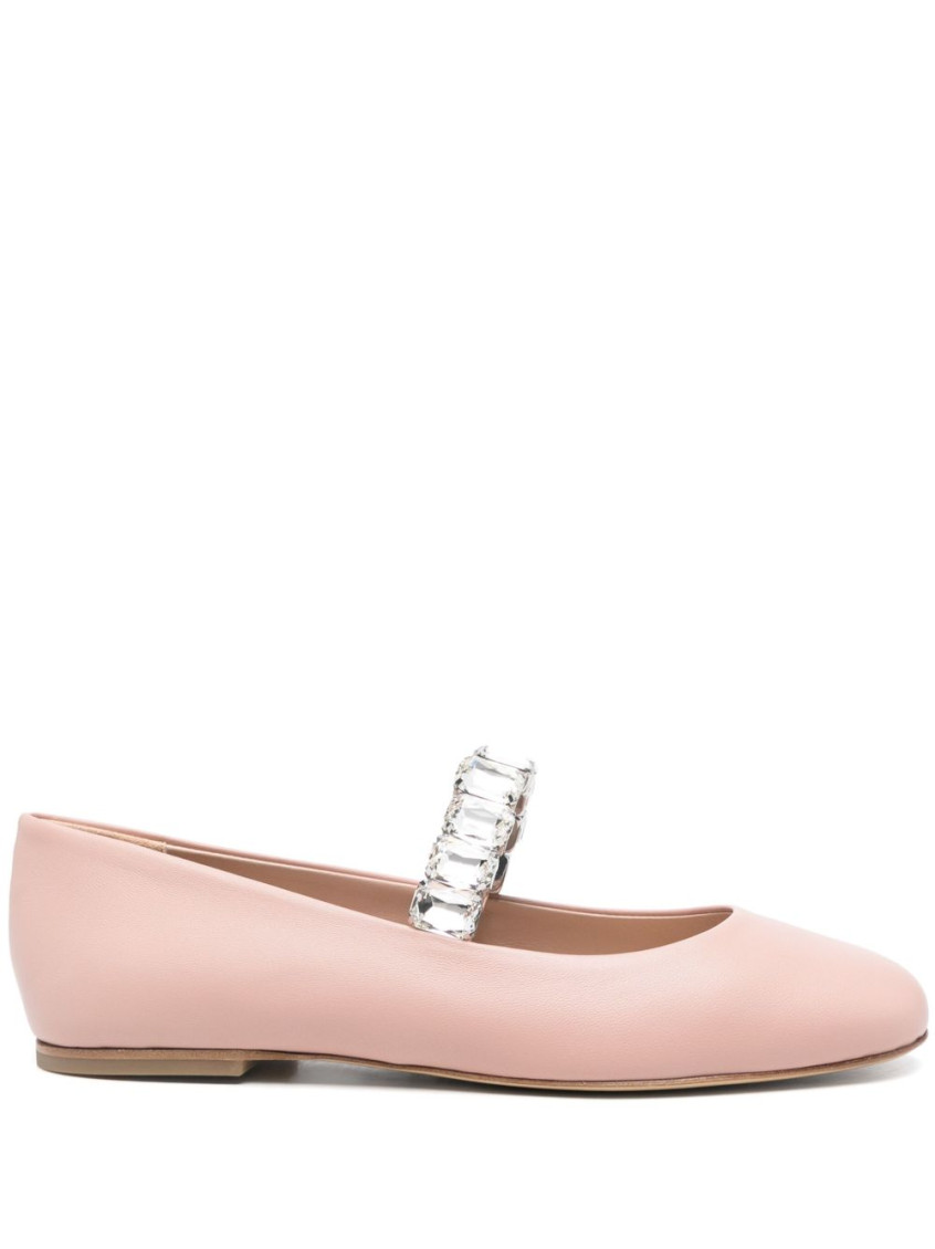 Casadei Crystal-embellished Ballerina Shoes
