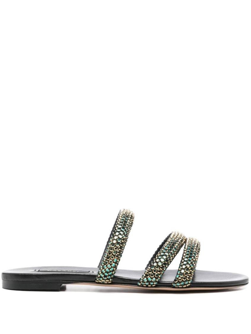 Casadei Crystal Embellished Sandals