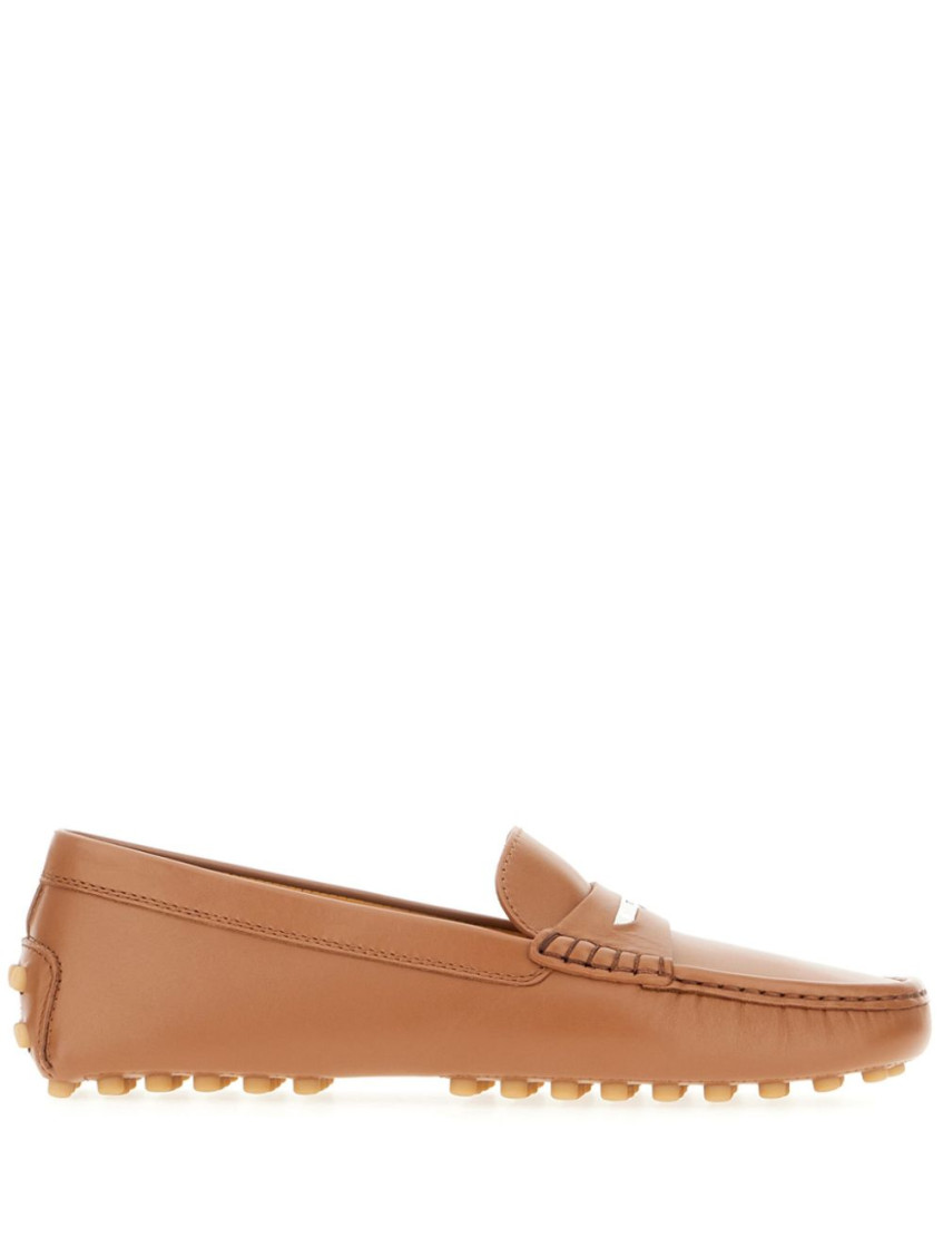 Tod's Brown Leather Loafers