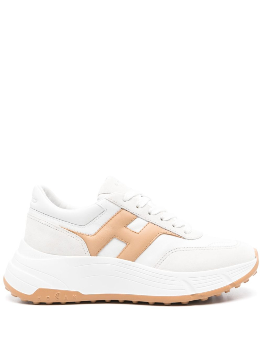 Hogan H669 Leather Sneakers With Oversize Sole