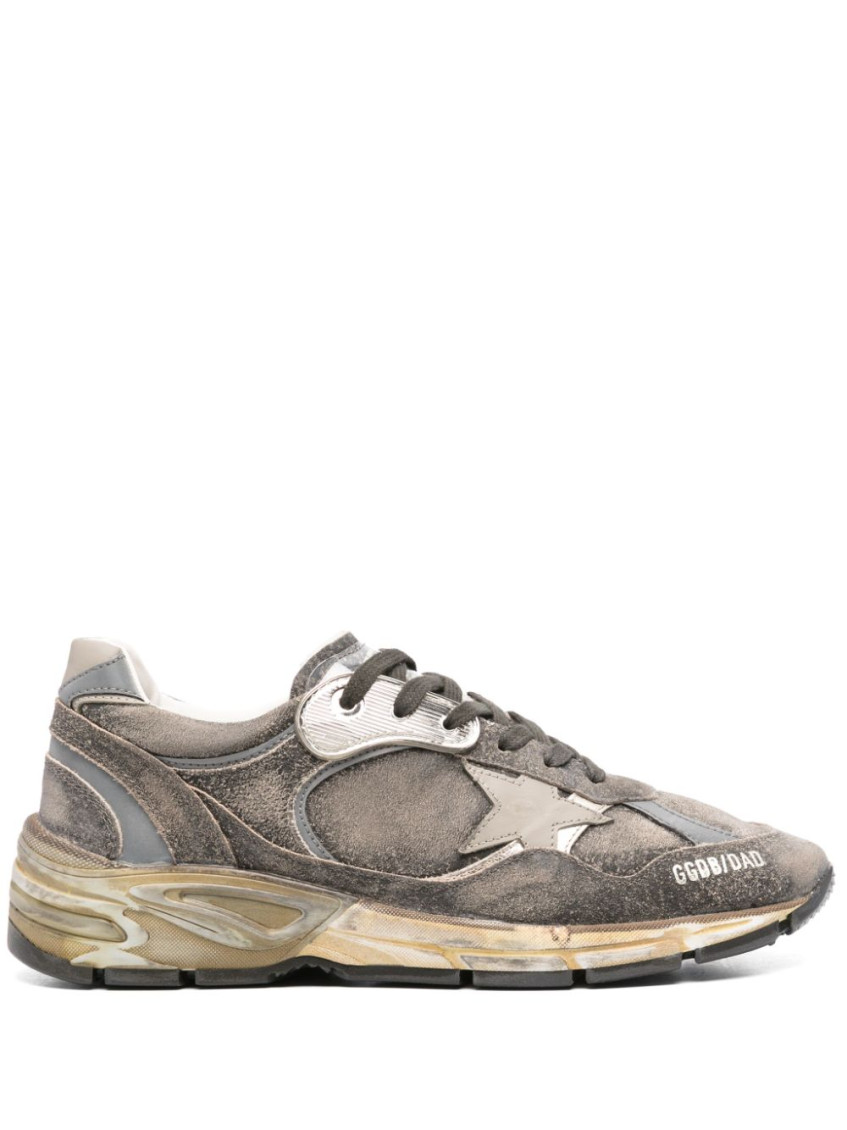 Golden Goose Grey Star Lace-up Sneakers